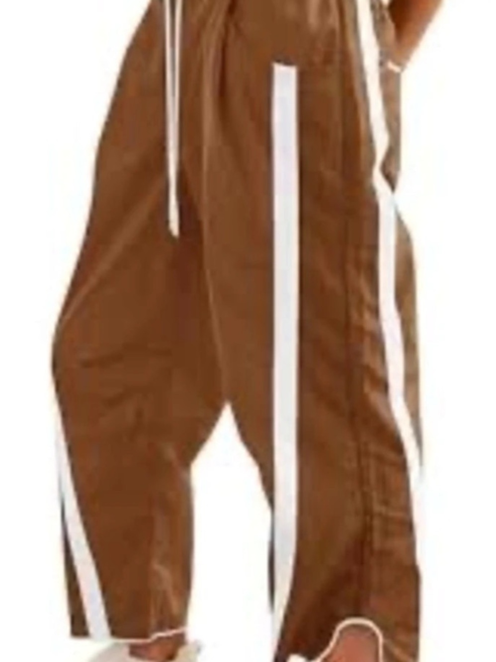 Track Pants Brown & White Large